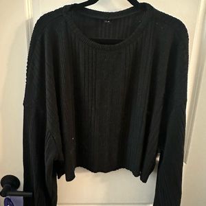 SHEIN Vurve long sleeve cropped sweater